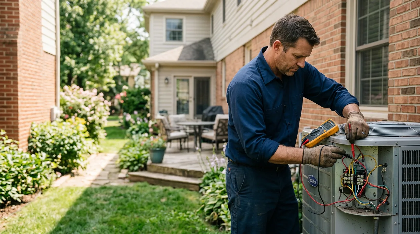 HVAC technician working near Sidney, IA